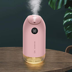 KANINO Humidificador Ultrasónico 500ML Portátil, Humidificador de Bebes con Luces Nocturnas Apagado Automático, Mini Difusor de Aceites Esenciales par en oferta