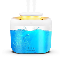 Humidificador, Humidificador de Niebla Fría de 3.3L, Humidificador de Aire Silencioso con luz de Respiración de Color, Apagado Programado, con Aceite  características