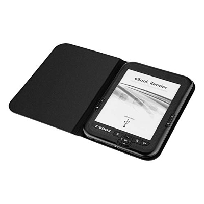 fasient Papel electrónico portátil de Tinta electrónica de 6 Pulgadas, Lector de Libros electrónicos, Compatible con 29 Idiomas(Black, 16G)