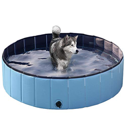 Yaheetech Piscina Exterior Redonda Piscina Perros y Gatos Bañera Portátil para Mascotas, Antideslizante L (120x30 cm) características