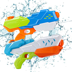 Lehoo Castle Pistola Agua Niños, 2 Pack Pistolas de Agua a Presion Juguete 9m, Juguetes Piscina Niños para Piscina de Playa(600ML) en oferta