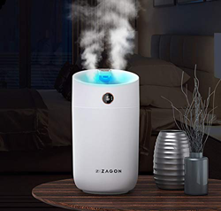 Zagon Humidificador 3L Ultrasónico - Difusor de vapor - Bebés - Silencioso 25 dB - Luz nocturna LED con 7 colores - Con alimentación USB características