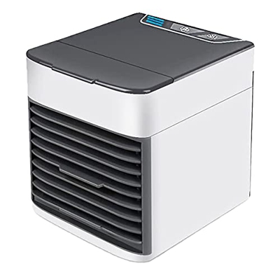 Mini aire acondicionado portátil 3 en 1 con función de ventilador, refrigerador, humidificador y purificador ajustable con tres velocidades de funcion