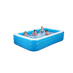 Piscina hinchable rectangular para jardín,DYBITTS piscina inflable niños fiesta en el agua de verano centro de natación Durable y Seguro para Niños, A precio