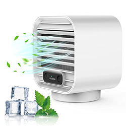 Zeato Aire Acondicionado Portátil Silencioso, Aire Acondicionado Portátil 3 en 1 para Aire frío/3 Velocidades, Mini Ventilador de Refrigeración por Ai en oferta