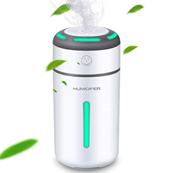 MEIDI Humidificador Ultrasónico,Difusor de humidificador de Vapor frío ultrasónico silencioso portátil USB con Modo de Niebla Ajustable, 7 Luces noctu en oferta