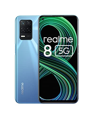 realme 8 5G Smartphone Libre, Procesador Dimensity 700 5G, Pantalla Ultra Smooth de 90Hz, batería masiva de 5000m, cámara con 48MP y modo nocturno, Du