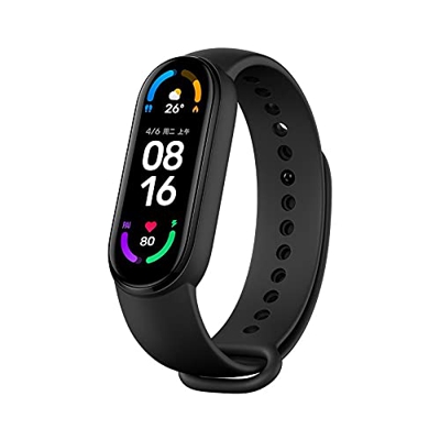 Xiaomi Mi Band 6 Pulsera,Reloj Inteligente Pulsera,1.56" Pantalla AMOLED,Monitoreo del Sueño,Rastreador de Ejercicios Bluetooth a Prueba de Agua,Versi