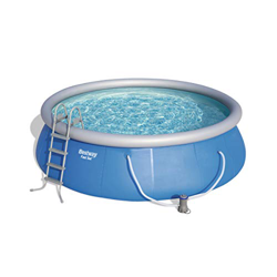 Piscina redonda autoportante Bestway Fast Set 13 807 L Dimensiones: 457 x 122 cm Pack completo escalera + bomba + filtro + lonas precio