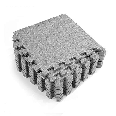 A-Generic Alfombrilla para piscina de 16 unidades, protección del suelo, para la piscina o la piscina infantil, adecuada para cualquier piscina (gris)