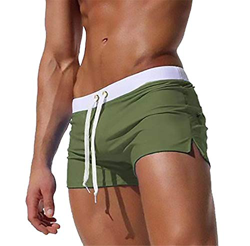 AUPUMI Bañadores de natación para Hombre, Playa Corriendo Pantalones Cortos Boxeadores Calzoncillos Pantalones (EU L/Tag XL Cintura: 34.71-38.61 Pulga precio