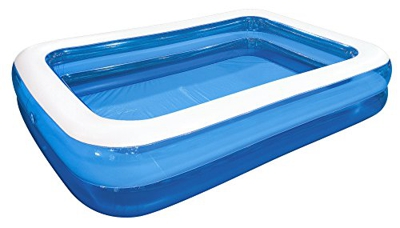 Saica Piscina Gigante Hinchable para niños y Mayores, Azul y Blanco