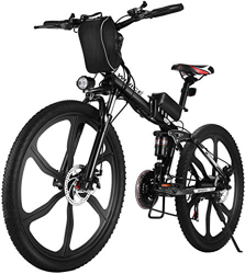 VIVI Bicicleta Eléctrica Plegable, 26" Bicicleta Montaña Adulto, Bicicleta Electrica Montaña, 350W Bicicletas Electricas Plegables con Batería Extraíb en oferta