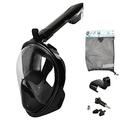 Insputer Máscara de Buceo Máscara Snorkel Gafas Buceo Vista Completa Antivaho y Compatible con Fugas Gafas Snorkel con Soporte de Cámara Gafas de Buce