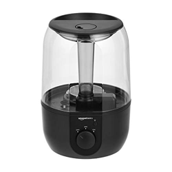 Amazon Basics - Humidificador con luz nocturna y difusor de aroma, de 4 l, negro en oferta