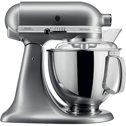 KitchenAid 5KSM175PSEMS robot de cocina Artisan 4,8L Medallón Plata en oferta