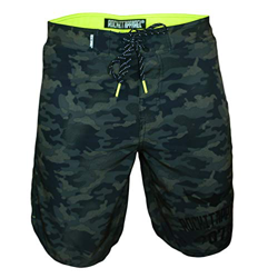 ROCK-IT Apparel® Bañadores con Camuflaje para Hombres, Secado rapido, Boardshorts, bañadores Cortos en Tallas S Camo Green en oferta