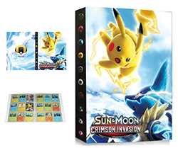 Álbum Compatible con Pokemon, Álbum Titular Compatible con Cartas Pokémon, Carpeta Álbumes Compatible con Cartas Pokemon, 24 Páginas con capacidad par en oferta