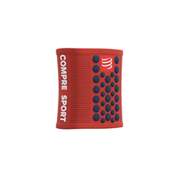 Compressport - Muñequera multideporte negra/roja - Sweatbands 3D.Dots - Muñequera antitranspiración - Propiedades ultra absorbentes - Fibras de secado precio