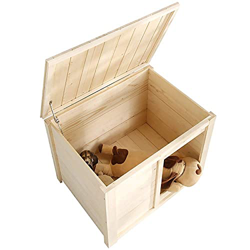 Casa para perros Cabaña de madera resistente a la intemperie Casa para perros Refugio para mascotas con techo abatible para perros pequeños Perrera ex en oferta