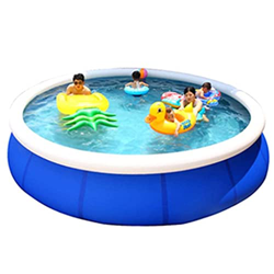 XBSXP Piscina Inflable Redonda, Piscina para niños sobre el Suelo, Piscina Familiar para Juegos de Juguetes de Verano para Jardines, Patio Interior al características