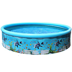 Piscina plegable redonda piscina verano al aire libre fiesta suministros para niños adultos océano peces patrón piscina características