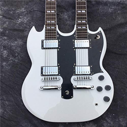 Guitarra Guitarra Eléctrica 12 String + 6 Cuerdas Guitarra Blanca Cadena Acero Acústico Cuerdas De Guitarra Acústica Guitarra acustica Hyococ (Color : en oferta