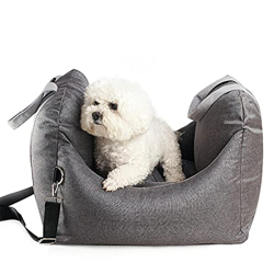 Asiento De Coche para Perros, Asiento De Coche para Perros 2 En 1 Y Cómoda Cama De Salón Interior para Perros Y Gatos con Cinturones Ajustables, Se Pu precio