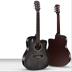 SLZFLSSHPK Guitarra acustica Guitarra Clasica Guitarra acústica 41 Pulgadas, tamaño Completo, 6 Cuerdas de Acero, Kit para Principiantes de Guitarra d en oferta