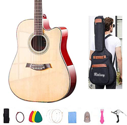 SLZFLSSHPK Guitarra acustica Guitarra Clasica Guitarra acústica Guitarra acústica Guitarra de Madera Brillante Hecha a Mano Kit para Principiantes de  características