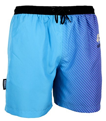 GUGGEN Mountain Bañador para hombre, de secado rápido, B12, con cordón, diseño azul, azul, XXXXL