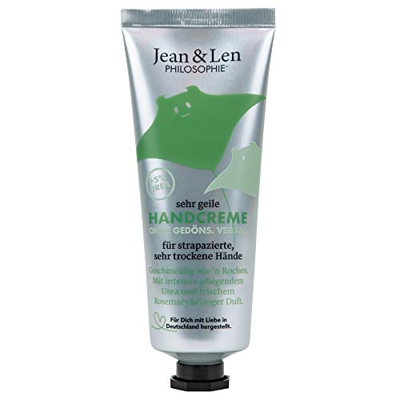 Jean & Len Sehr geile Handcreme Urea Rosemary/Ginger, 75 ml