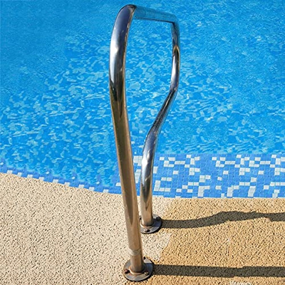 LYMHGHJ Barra de Mano para Piscina de 31.5"x 31.5" Barra de Mano para Piscina de Acero Inoxidable 304 de Primera Calidad para Piscinas enterradas con 