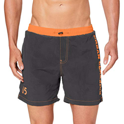 Urban Classics UC Logo Swim Shorts Bañador para Hombre, Gris Oscuro, 6XL características