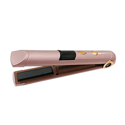 Plancha de pelo, plancha sin cable, plancha plana inalámbrica para el cabello, batería plana de cerámica recargable por USB, mini plancha plana, tempe en oferta