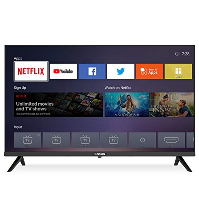 Caixun EC32S2N, 2020 LED HD Smart TV 32 Pulgadas, WiFi, Netflix, Youtube, Facebook, HD Television, Sintonizador Triple, HDMI