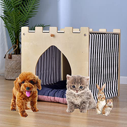 PPGE Home Casas para Perros Chica, Casita Perro Pequeño, Casita Perro Mini Pequeño, Iglu para Gato, Cama para Mascotas Pequeñas, Casa para Perros Gato en oferta