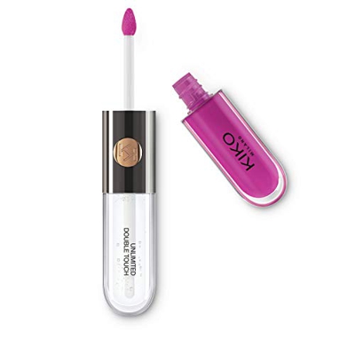 Kiko Milano Unlimited Double Touch 118 Barra de Labios Líquida en 2 Pasos, Acabado Luminoso, Hasta 12 Horas de Duración, Base de Color NoTransfer, Orc