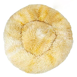 Larga Peluche de Peluche Cojín de amortiguación Sofá Mascota Super Suave y Suave Cómoda Estera para Dog House Bed Round Winter Bed Warm Bed Cama para  en oferta