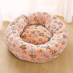 Larga Peluche de Peluche Cojín de amortiguación Sofá Mascota Super Suave y Suave Cómoda Estera para Dog House Bed Round Winter Bed Warm Bed Cama para  características