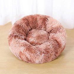 Larga Peluche de Peluche Cojín de amortiguación Sofá Mascota Super Suave y Suave Cómoda Estera para Dog House Bed Round Winter Bed Warm Bed Cama para  características