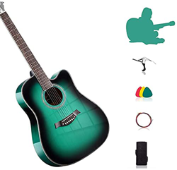 SLZFLSSHPK Guitarra acustica Guitarra Clasica Guitarra acústica Guitarra acústica Guitarra de Madera Brillante Hecha a Mano Kit para Principiantes de  precio