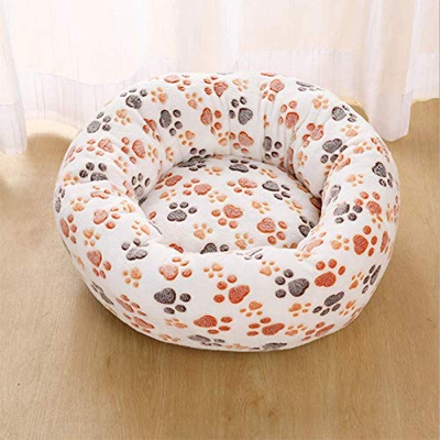 Larga Peluche de Peluche Cojín de amortiguación Sofá Mascota Super Suave y Suave Cómoda Estera para Dog House Bed Round Winter Bed Warm Bed Cama para 