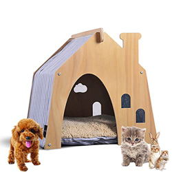 PPGE Home Casa de Perro Interior, Perrera Casa para Perros/Cachorros/Gatos/Interior, Casita para Perro, para Verano, al Aire Libre, Cama para Perro (C características