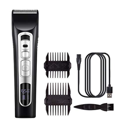 pedkit Cortadora de Pelo Eléctrica, Cortapelos Hombre Profesional , Maquina de Cortar Pelo para Perros Profesional, Low Nois, Carga USB Rápida, pantal características