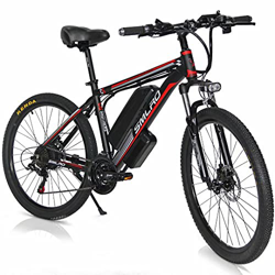 26" Bicicleta Eléctrica Urbana, 500W 48V 13Ah Bicicletas Electricas de Montaña E-Bike, Bicicleta Electrica Adulto Unisex en oferta