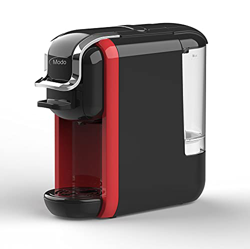 Cafetera Viva 3 Multicompatible con cápsulas Nespresso, Dolce Gusto y Café Espresso Molido, 19 bares de presión,1450W, Color Rojo+Negro o Rojo+Blanco en oferta