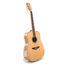 Guitarra acustica Un Solo de Guitarra Junta Cebra Madera de Abeto Guitarra Sola para Adultos y niños (Color : Barrel Light, Size : 41 Inches) precio