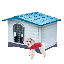 Casa de Perro Grande Exterior, Caseta para Perros Exterior Mediana, Caseta para Perros Exterior con Puerta, Casa Perro Plastico, Casitas para Gatos Ex características