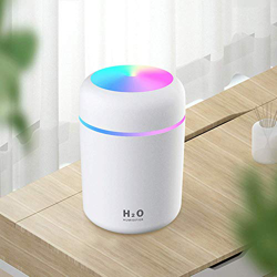 Humidificador De 300 Ml, Mini Difusor De Aromas Para Coche, Difusor De Aceites Esenciales Con Luz De Color Rgb Y Modo De Pulverización Continua E Inte precio